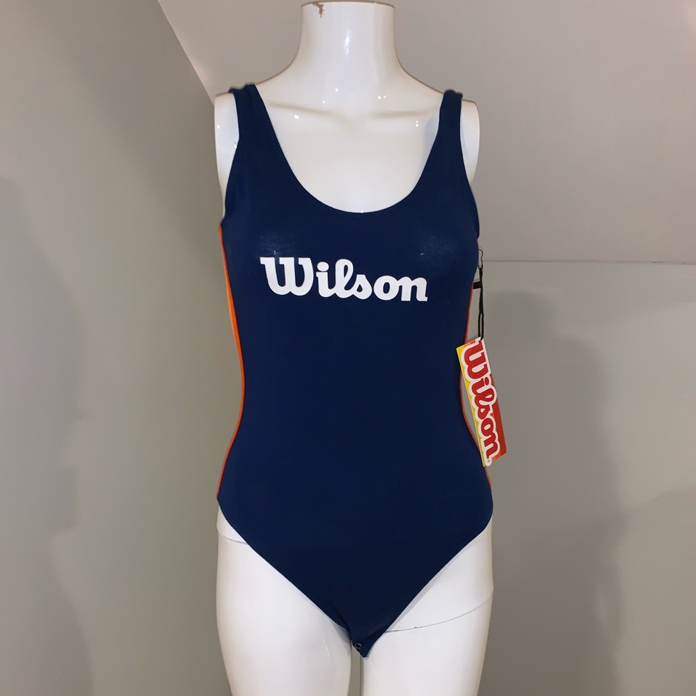 NWT navy blue Wilson bodysuit